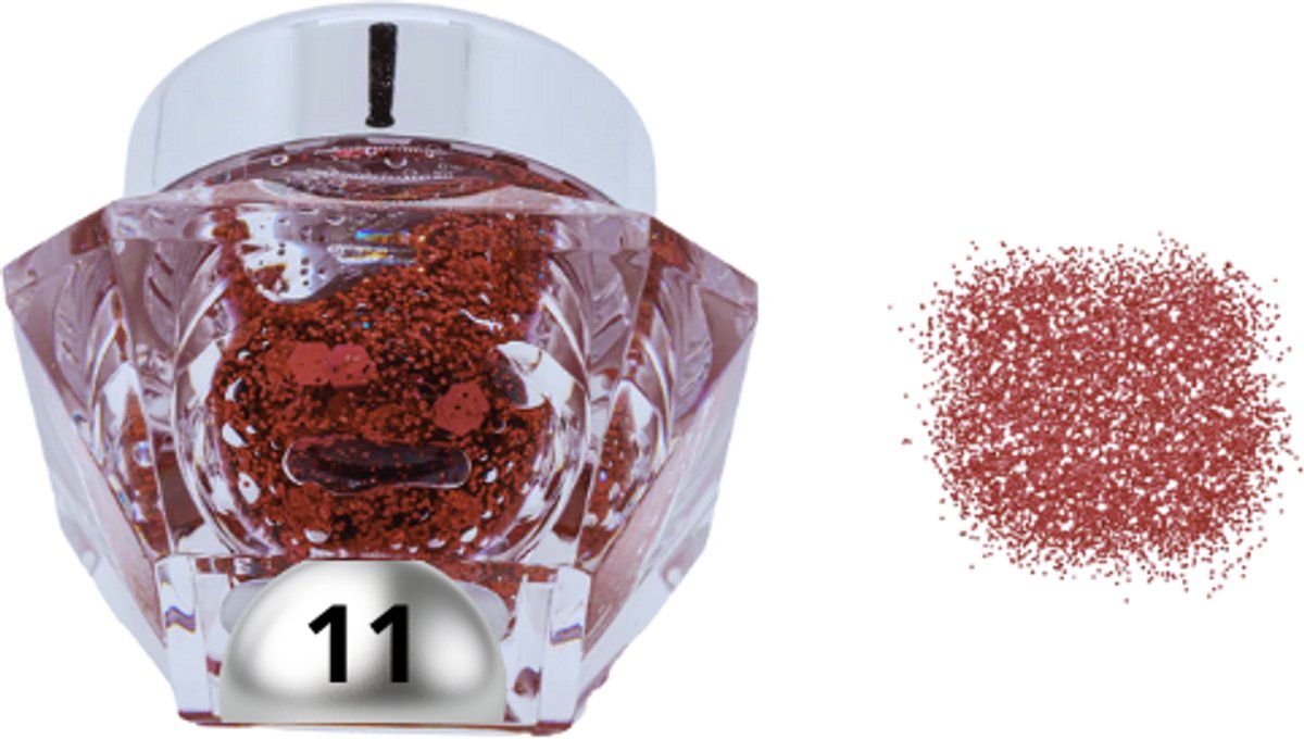 Simply Bella - Oh My Glitter - 11 Unicom - Rood - Glitter Oogschaduw - 4 g