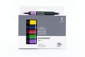 Winsor & Newton 0290137 Promarker™ 12+1 Set | Professionele layoutmarkers & alcoholmarkers