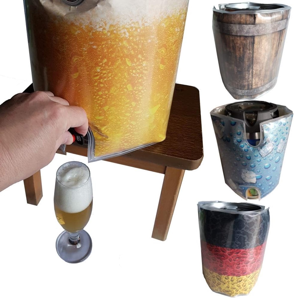 5 Liter Partyvat Koeler voor Fusttap Installatie - Bierfust Koeler