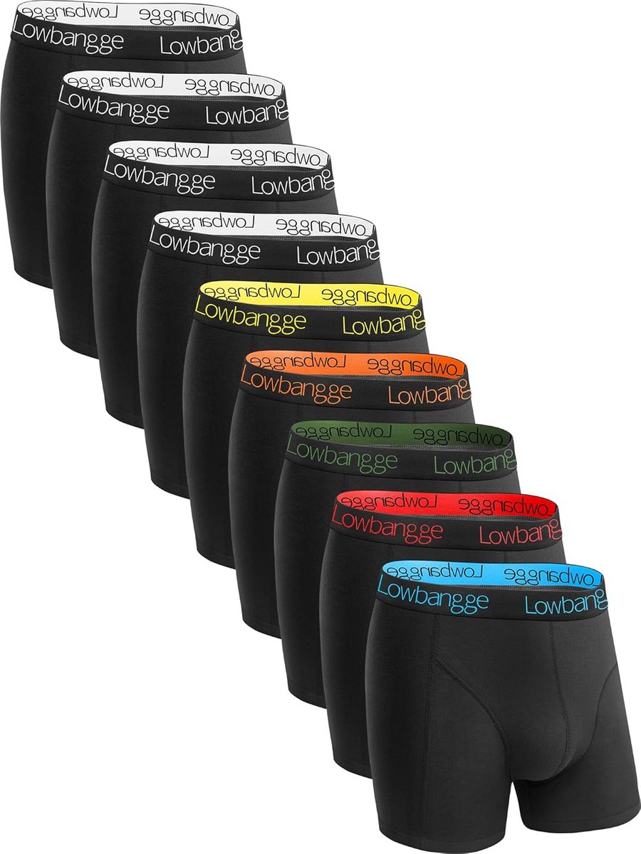 9-Pack Heren Boxershorts Katoen - Nauwsluitend en Comfortabel Ondergoed