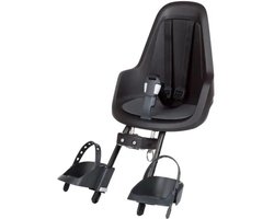 Bobike GO Mini voorzitje Urban Black - fietsstoeltje voorop