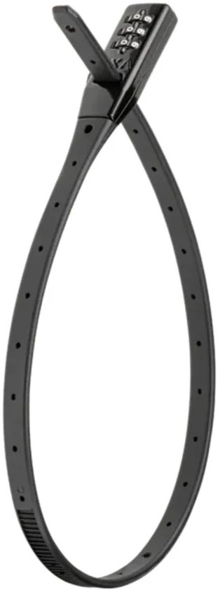 Antivol à Câble AXA Zipper Combo 53 Cm – Noyau Acier, Combinaison 3 Chiffres, Noir, Pour Vélo Et Accessoires