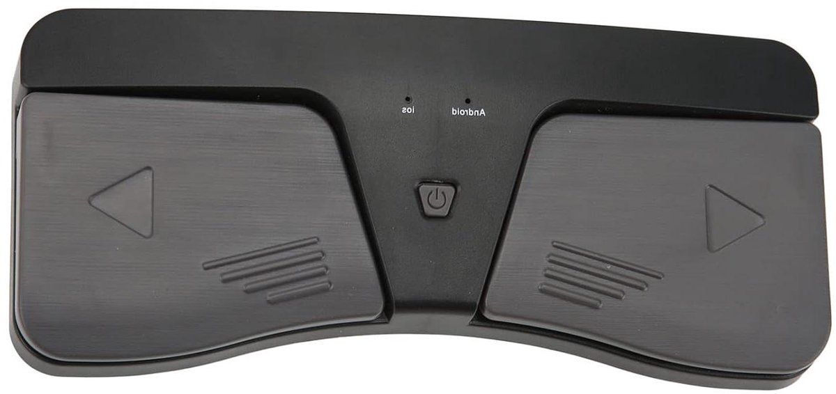 Allecto - Page Turner Pedaal - Draadloos Voetpedaal - Muziek - IOS - Android - Batterijen - Voetschakelaar - Bluetooth - Geschikt voor Tablets - Wit - Draadloze Page Turner Pedaal