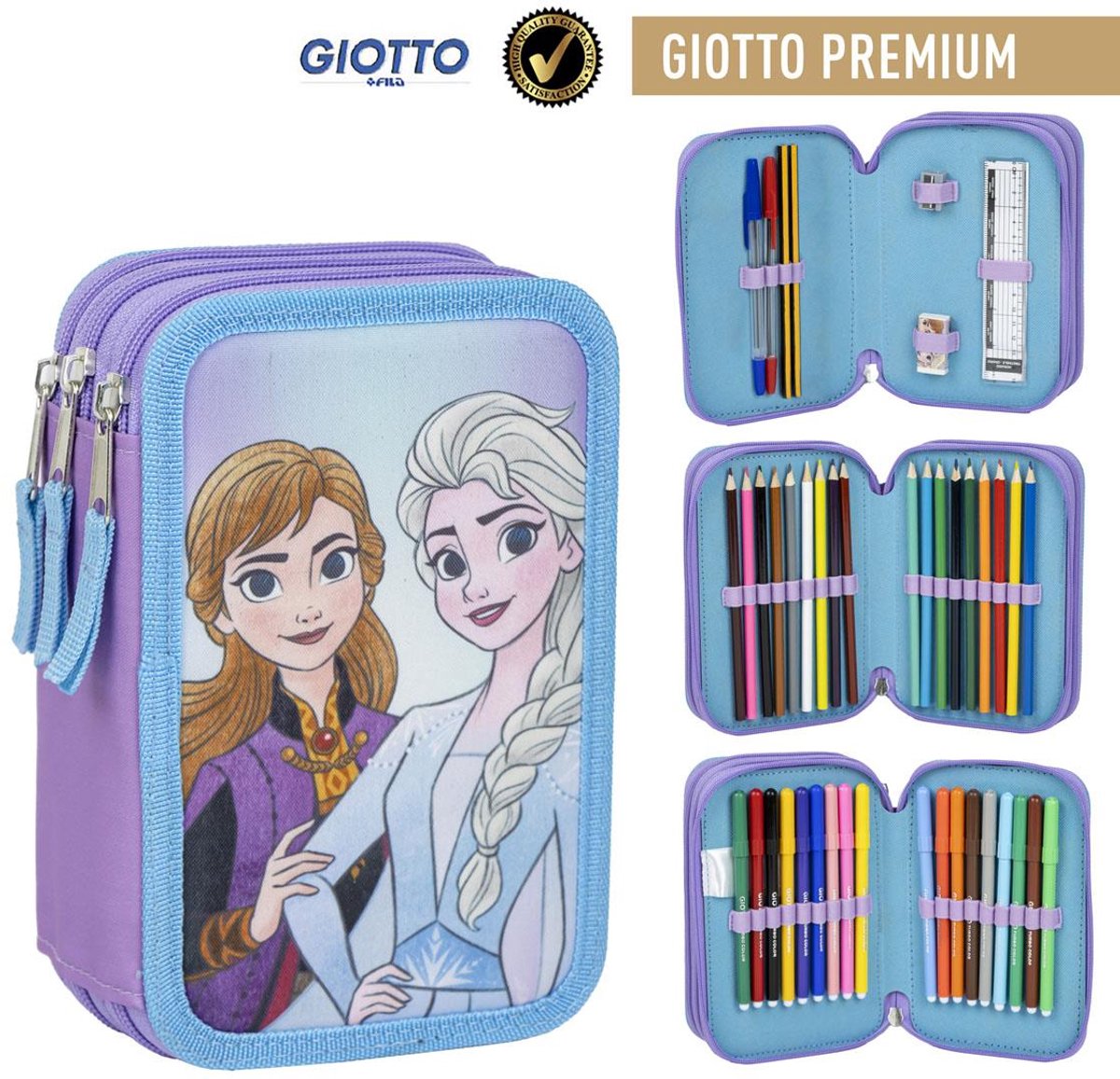 Disney Frozen Tekenen Knutselen Etui Meisjes - 44 Stuks