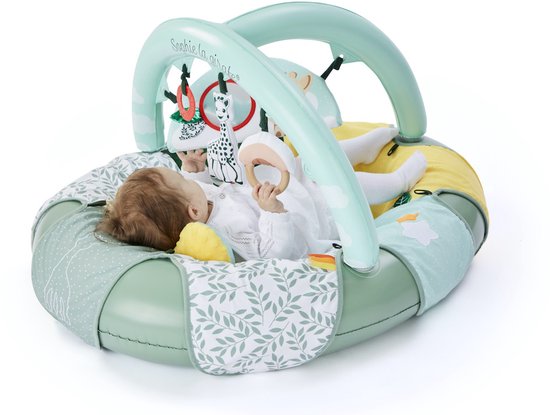 Sophie de Giraf Cocoon’aire - Opblaasbare babygym en Speelplek met Boog, Zacht & Comfortabel, Stimuleert Zintuigen en Motoriek voor Baby’s vanaf 0+ maanden van Sophie de Giraf. — afbeelding 2