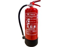 Brandblusser 6 kg ABC – Met wandbeugel & keuringssticker - Mexxo poederblusser – Geschikt voor thuis en bedrijf