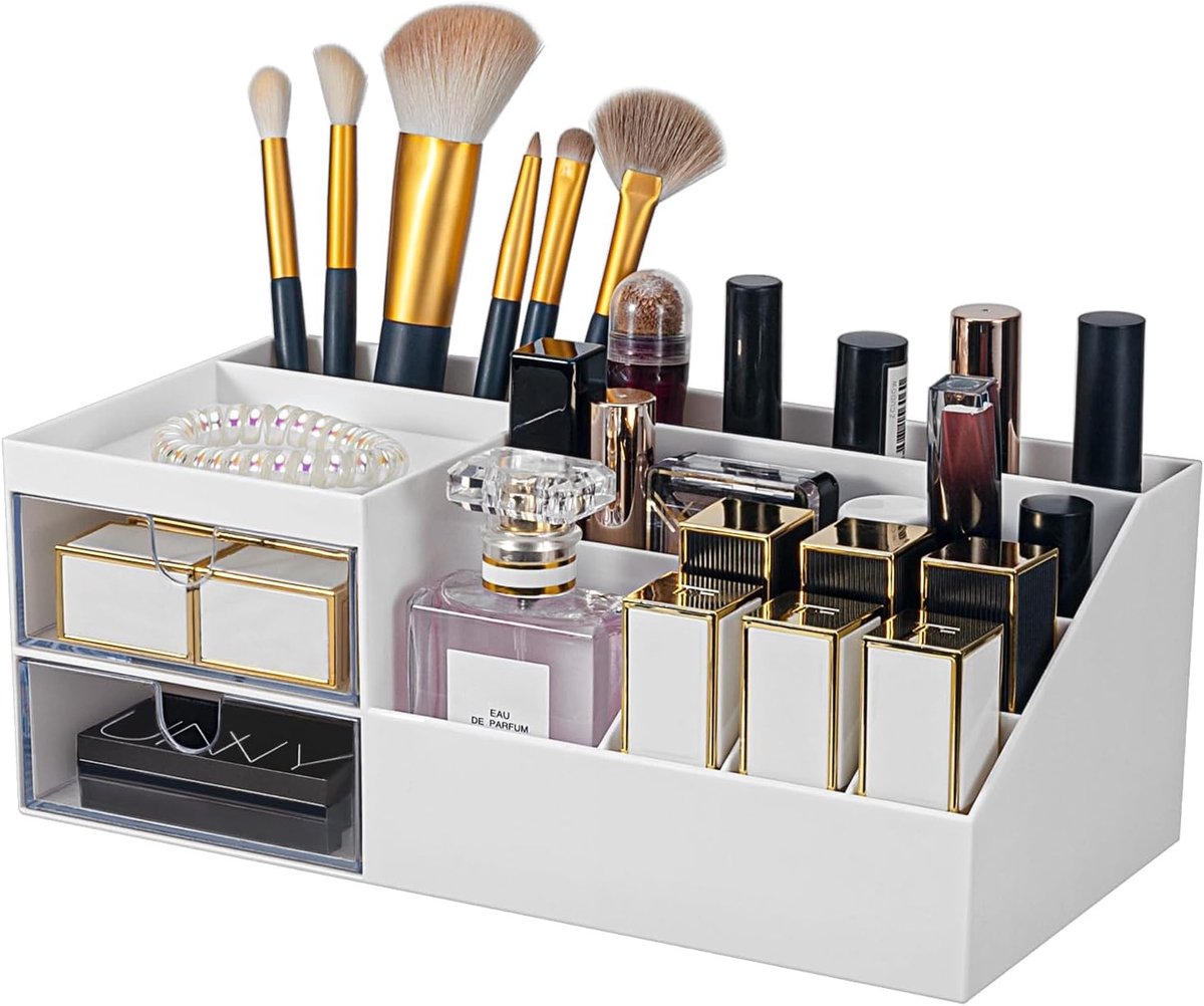 Make-up organizer, cosmetica organizer met lades, voor dressoirs, badkamer, slaapkamer