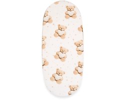 New Baby - Hoeslakentje voor babymatras - Katoenen hoeslaken beige 35x75 cm - Matrasbescherming - Kinderwagen - OEKO-TEX - Elastiek - Bedtextiel - Babymatras