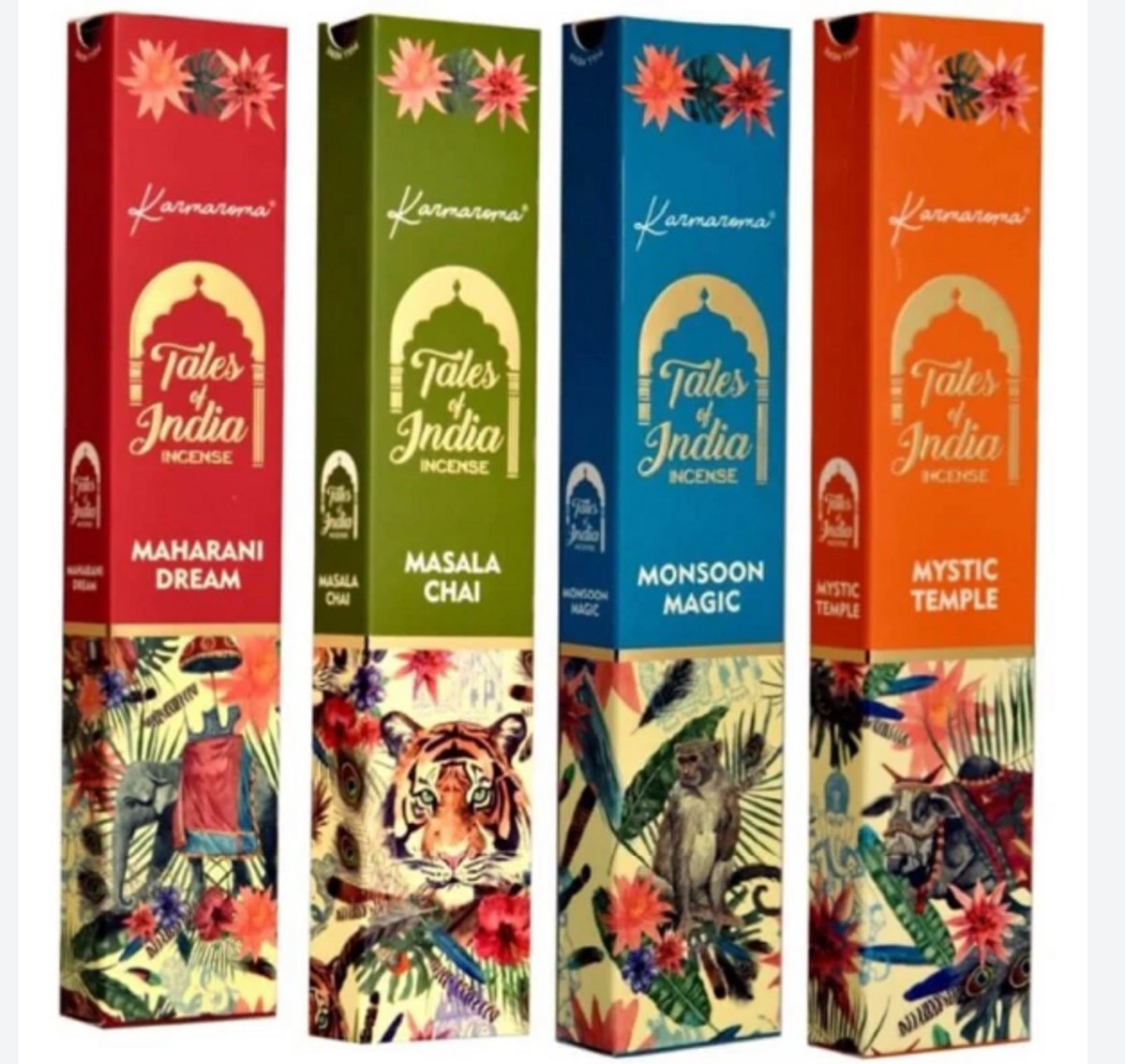 karmaroma Tales of India wierook - Karmaroma - 4 pakjes Multi