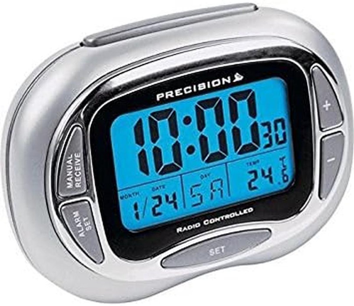 Radiogestuurde Digitale Wekker met LCD-Display, Datum en Temperatuurweergave