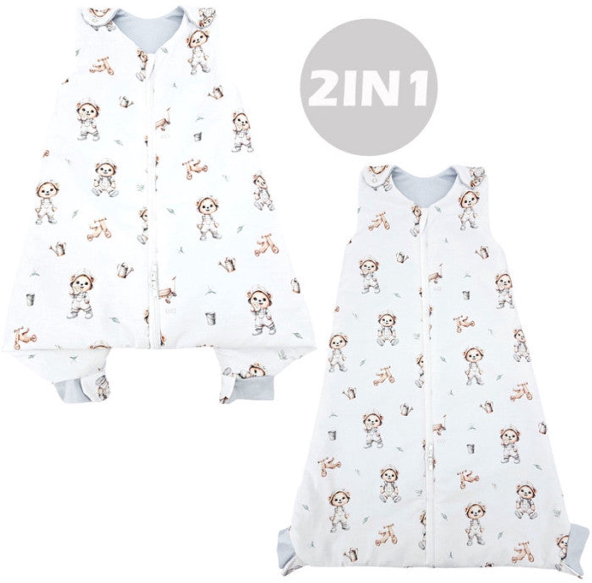 2-in-1 multifunctional baby sleeping bag Gardener Bear