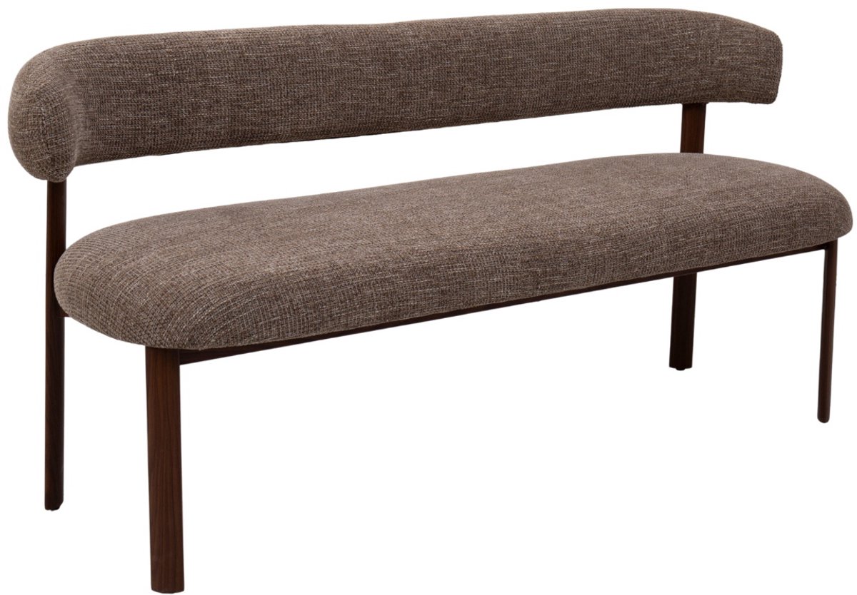 DÉJA Living Eetkamerbank Alamo - Taupe/Walnoot - 200cm