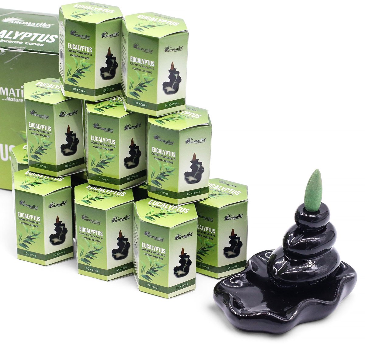 Masala Backflow Wierookpakket van 10 - Eucalyptus