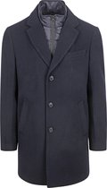Suitable Coat Wol Twill Donkerblauw (navy) - Maat 48 - Heren - Mantels & coats