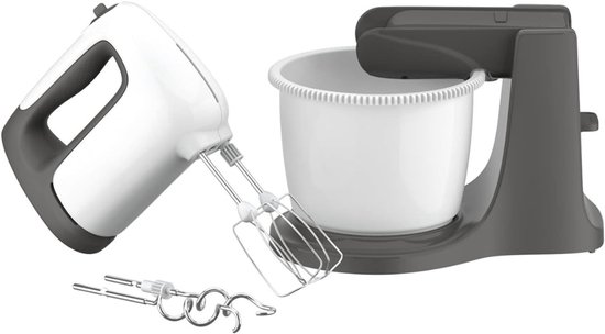 Zyrex® Mixer met mengkom - Mixer - Mixer met mengkom keukenmachine - Wit En Zwart - ‎28cm x 10cm x 32cm van Zyrex — afbeelding 2