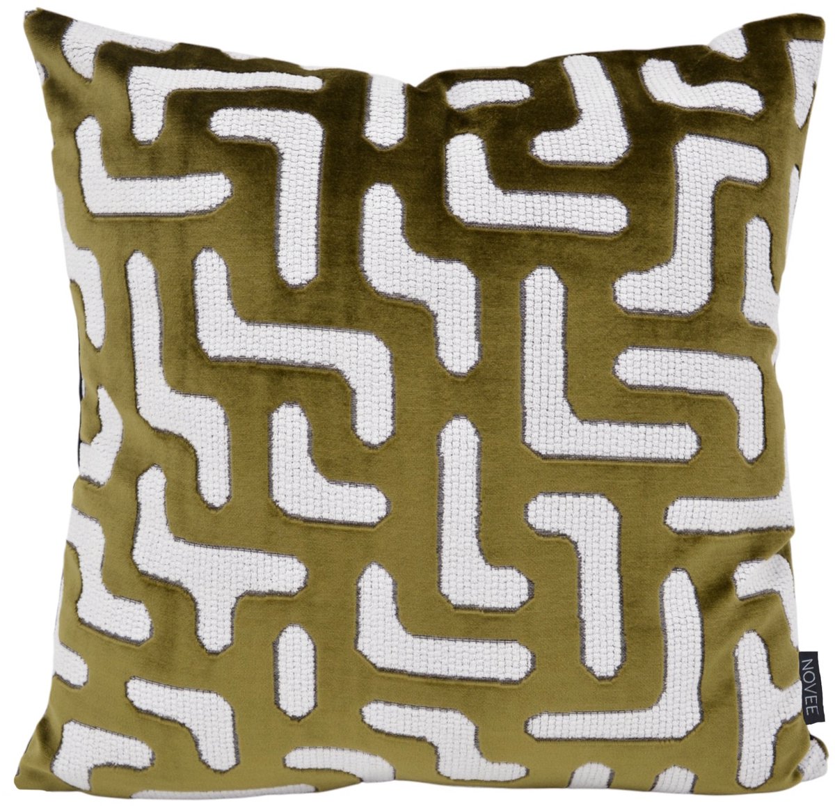 NOVÉE Sierkussen Elegance Groen | 45 x 45 cm | Velvet/Polyester