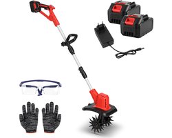 Elektrische motorhakselaar en tuinfrees voor grondbewerking, 400W rood en zwart