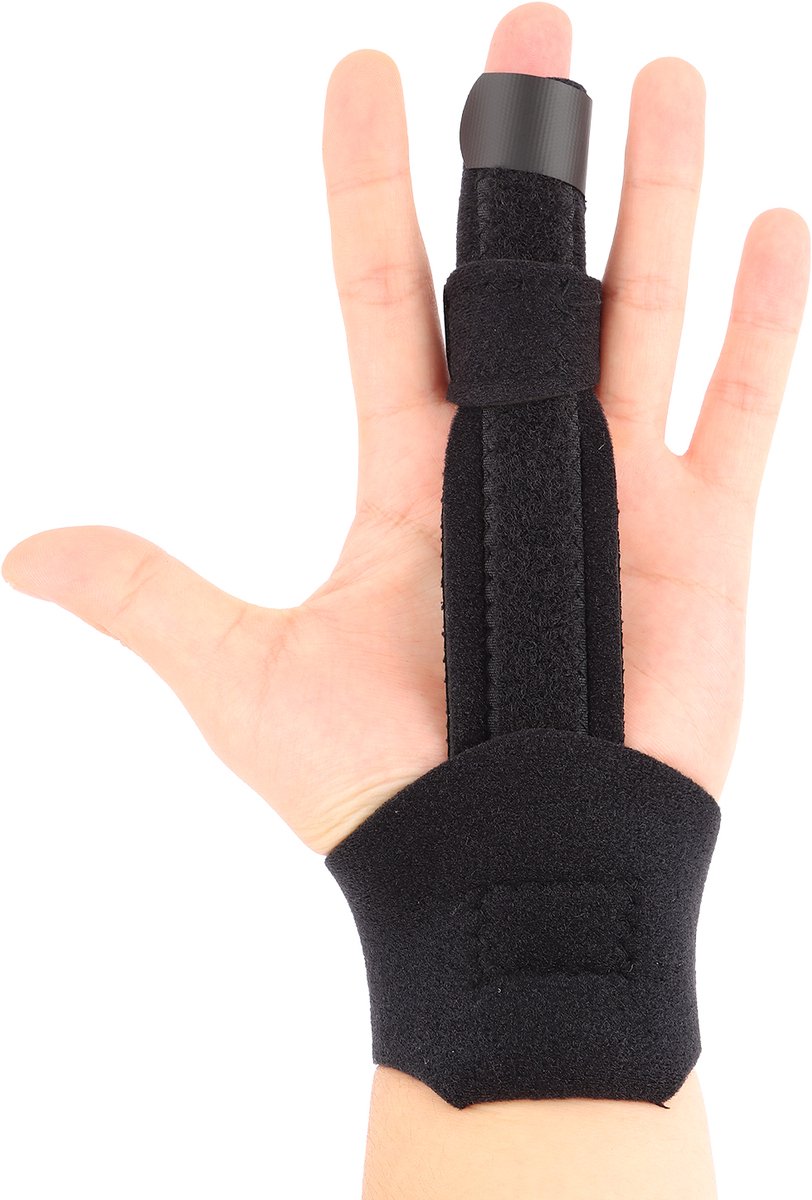 Skynzor - Vingerspalk - Duimbrace - Vinger Spalk - Vingersplint - Vingerspalken - Finger Splints for Hypermobility - Vingerbrace - Vingersteun - Finger Support - Vinger Ondersteunen - voor Alle Vingers - One Size - Zwart