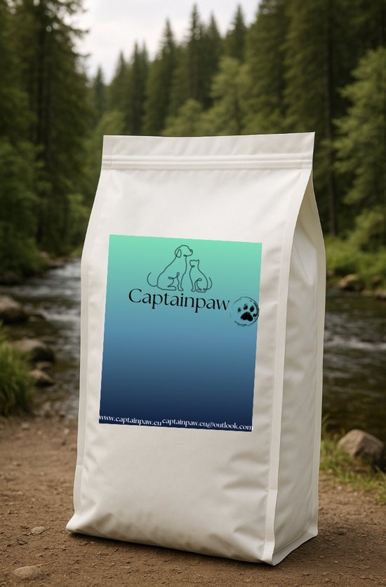 Foto: Captainpaw puppy brokken large breed compleet hondenvoer voor grote pups 100 complete puppyvoeding rijk aan kip met zalmolie glucosamine chondro tine voor groeifase tot 6 maanden 20 kg