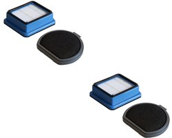 2 filterkatoen + 2 filterfilterset-geschikt voor AEG FX9 stofzuigeraccessoires