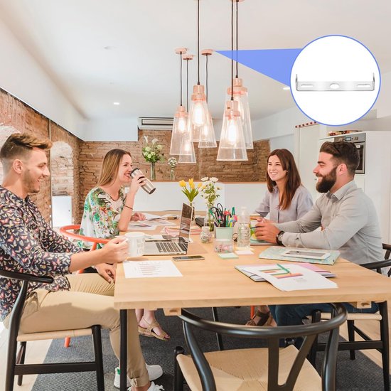 Home Sweet Home plafondplaat metaal wit 1 uitgang