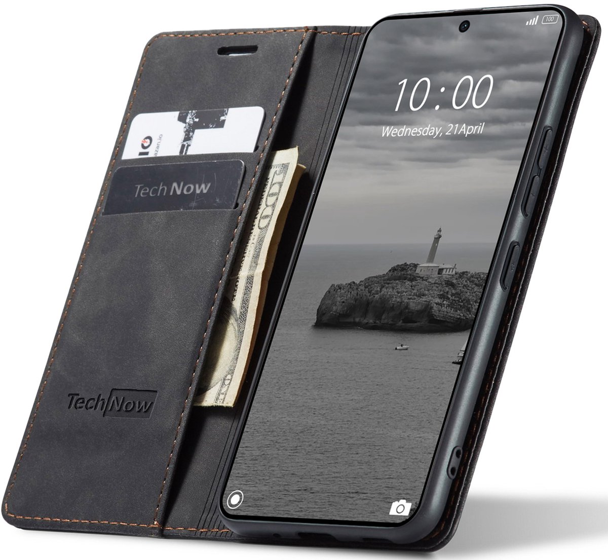 Hoesje geschikt voor Motorole Edge 60 5G / 60 Fusion - Book Case Leer Slimline Zwart