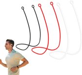 3x Oordopjes Koord 48cm - Sport hooks Oorhaken - Band Geschikt - Oordopjes Connector Koord - Siliconen sport haken - Oordopjes ketting - Siliconen oordopjes koord link koord - Anti Lost Siliconen Strap Voor Draadloze Oordopjes (Geen Oordopjes)