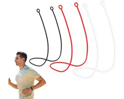 3x Oordopjes Koord 48cm - Sport hooks Oorhaken - Band Geschikt - Oordopjes Connector Koord - Siliconen sport haken - Oordopjes ketting - Siliconen oordopjes koord link koord - Anti Lost Siliconen Strap Voor Draadloze Oordopjes (Geen Oordopjes)