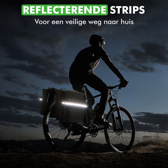 Travelhawk Fietstas - Fietstas Dubbel - Waterdicht Materiaal - 34L - Zwart - 600D Polyester - Fietstassen elektrische fietsen van Travelhawk — afbeelding 5