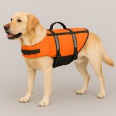 Hondenzwemvest – reddingsvest hond – honden zwemvest XL A:45cm B:44-55cm C:84-86cm – Flamingo zwemvest Marinus – fluo oranje