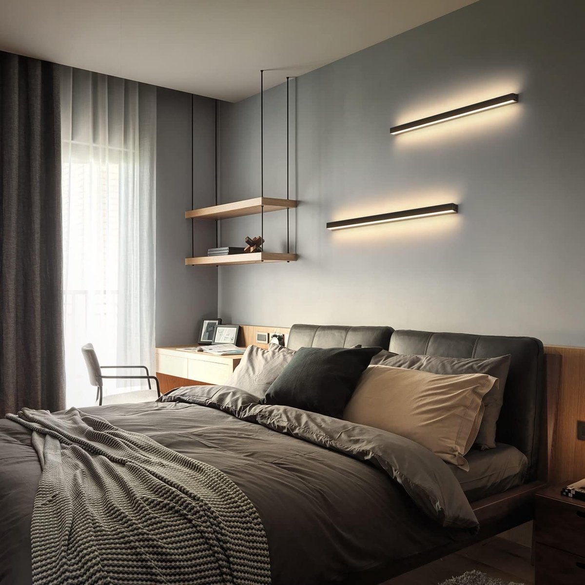 LONGDUOU Nordic Light Luxe Glazen Wandlampen Industriële Boerderij Mid LONGDUOU Nordic Light Luxe Glazen Wandlampen Industriële Boerderij Mid