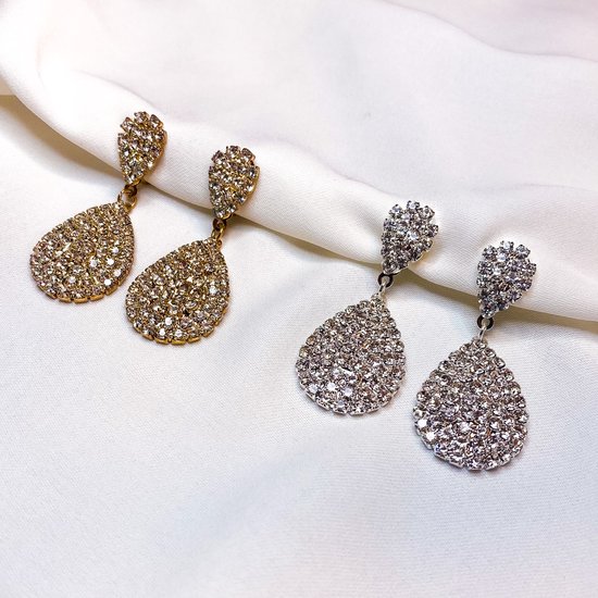 Never Enough Bling - Argent - Couleur argent - boucle d'oreille avec clip - boucle d'oreille clip - boucle d'oreille pince - fausse boucle d'oreille - boucles d'oreilles clip - hypoallergénique