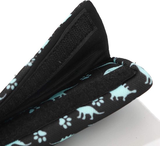 Gordelbeschermer Kind - Blauwe Dino’s - 2 stuks - Kasey Products van Merkloos — afbeelding 5