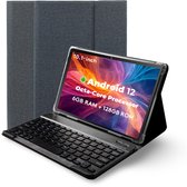 Bol.com Hot Pepper DT40 Android Tablet 10 Inch - Grijs Toetsenbord En Tablet Hoes - 6GB RAM - 128GB Geheugen aanbieding
