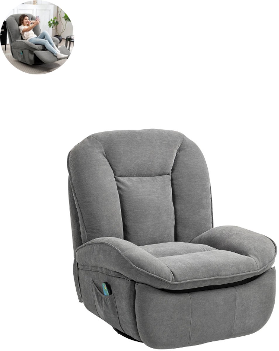 GranMaison Massagestoel Donkergrijs Ergonomisch met