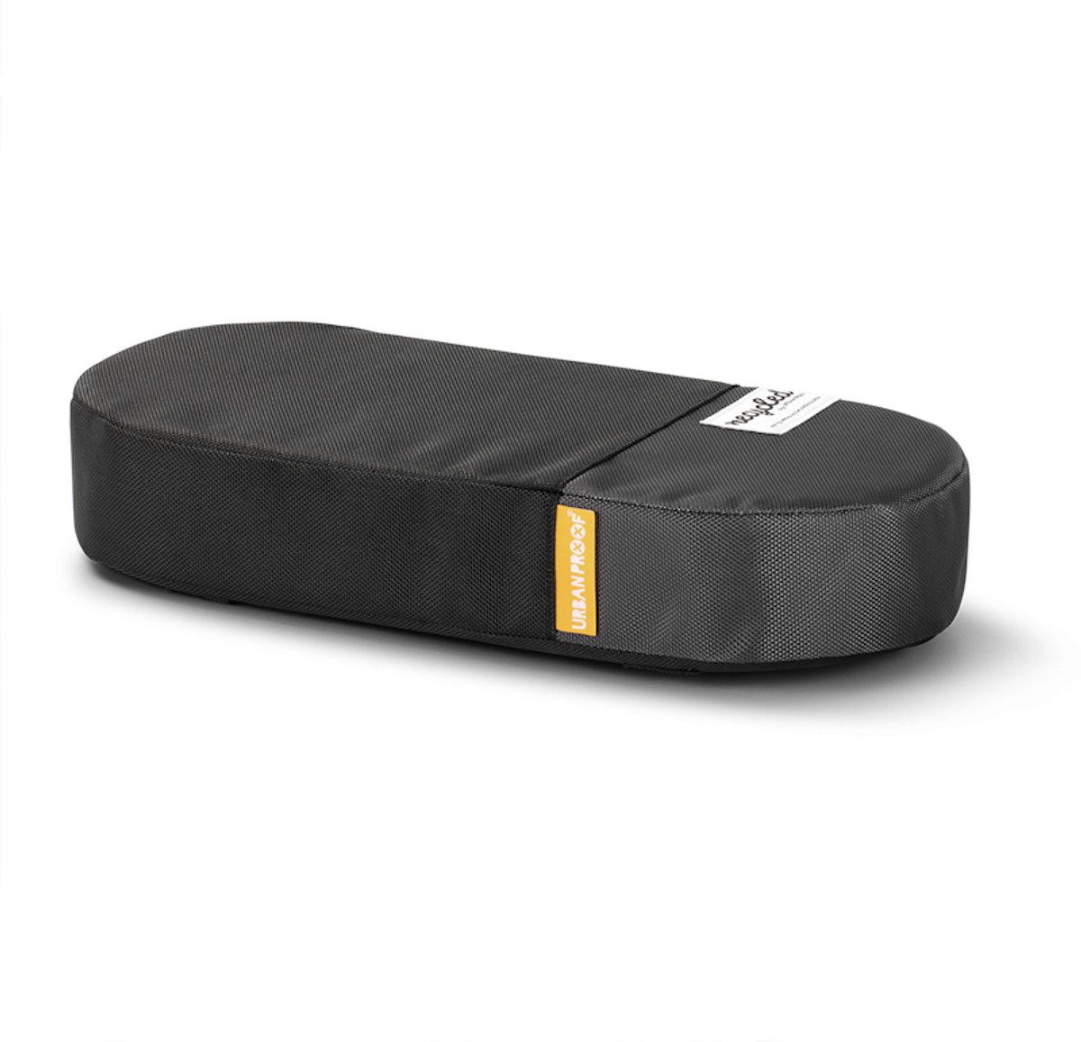 Urban Proof Bagagedragerkussen Gerecycled PET – 38x17x7 cm – Grijs/Zwart – Comfortabel Fietskussen – Universele Bevestiging – Recycled Collectie
