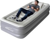Matelas pneumatique AeroRest Supreme Plush XL 1 personne | Matelas pneumatique Extra long | 210 cm de longueur | Avec pompe électrique intégrée