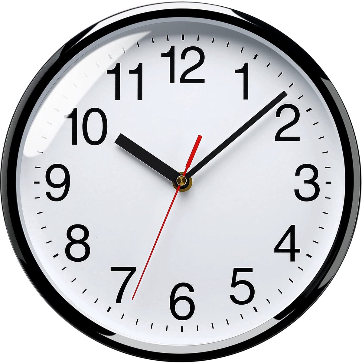 Ibenzoa® Stille en Elegante Wandklok van 25 cm met Geruisloos Kwartsuurwerk voor Elke Ruimte