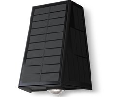 Calex Matera Solar Wandlamp - Up & Down Tuinverlichting - Zonne-energie - Warm Wit Licht - Zwart