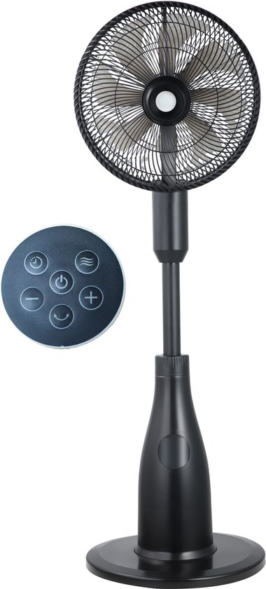 A-Flow CoolCloud Pro Ventilator met Mist en Luchtbevochtiger, 7 Snelheden, 3 Oscillaties, Timer, Afstandsbediening