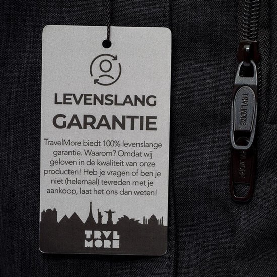 Sac à dos TRVLMORE - 25 L - 15,6 pouces - Sac à dos pour ordinateur portable avec port USB - Cartable - Homme et femme - Sac - Garantie à vie - Zwart