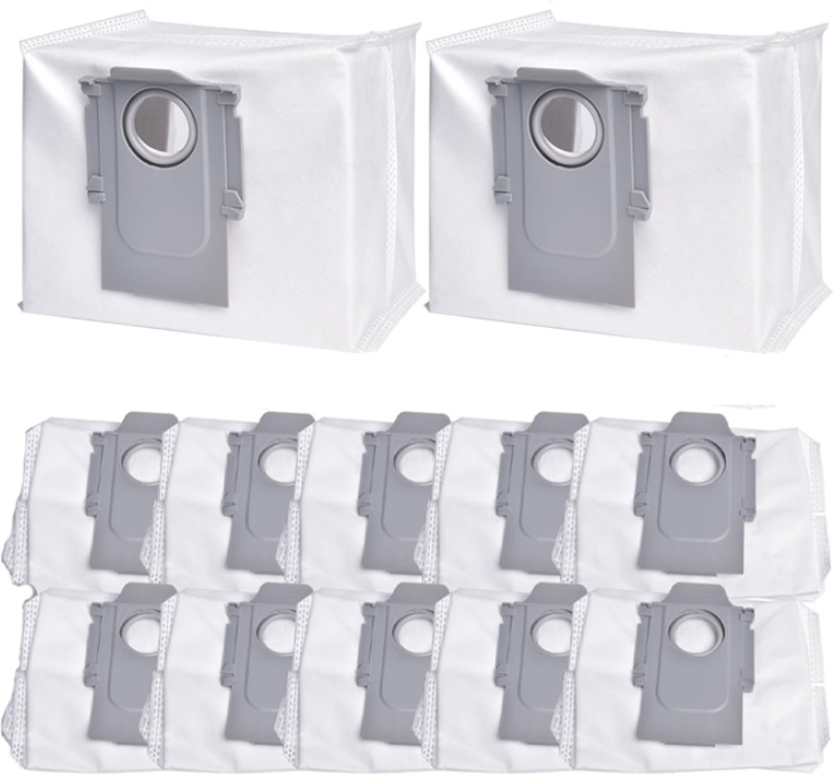 12x Stofzuigerzakken - Geschikt voor Roborock Q5+ en Q5 Pro+, Q7+ en Q7 Max+, S7 MaxV Ultra, S7 Pro Ultra, Q8+ Max, S8+ en S8 Pro Ultra stofzakken - Robotstofzuiger Accessoires