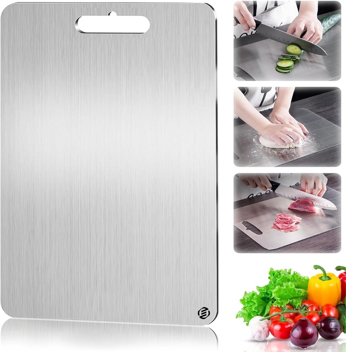 Titanium Plank voor Snijden - Titanium Snij Plank - Titanium Snijplank Antislip