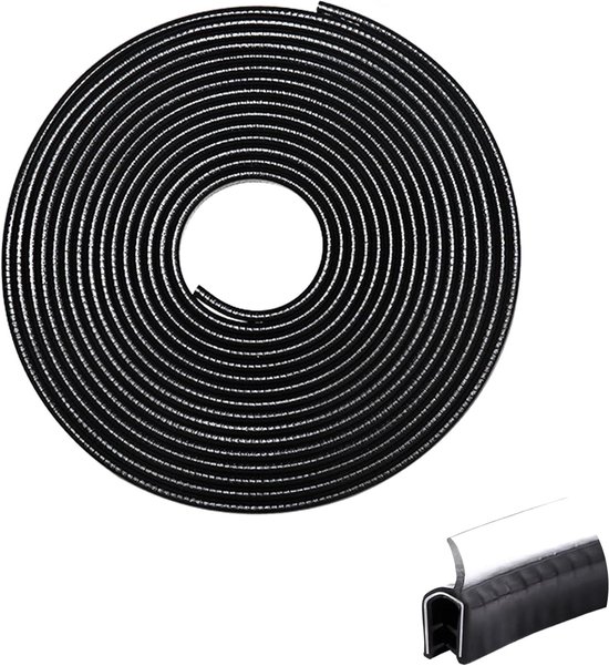 Auto Deur Rand Beschermer 2-in-1 U-vormige Deurbescherming Rubberen