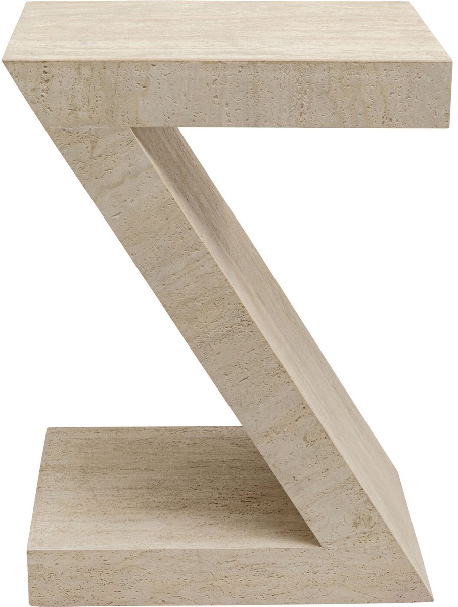 Bijzettafel Travertino Z Kare Design