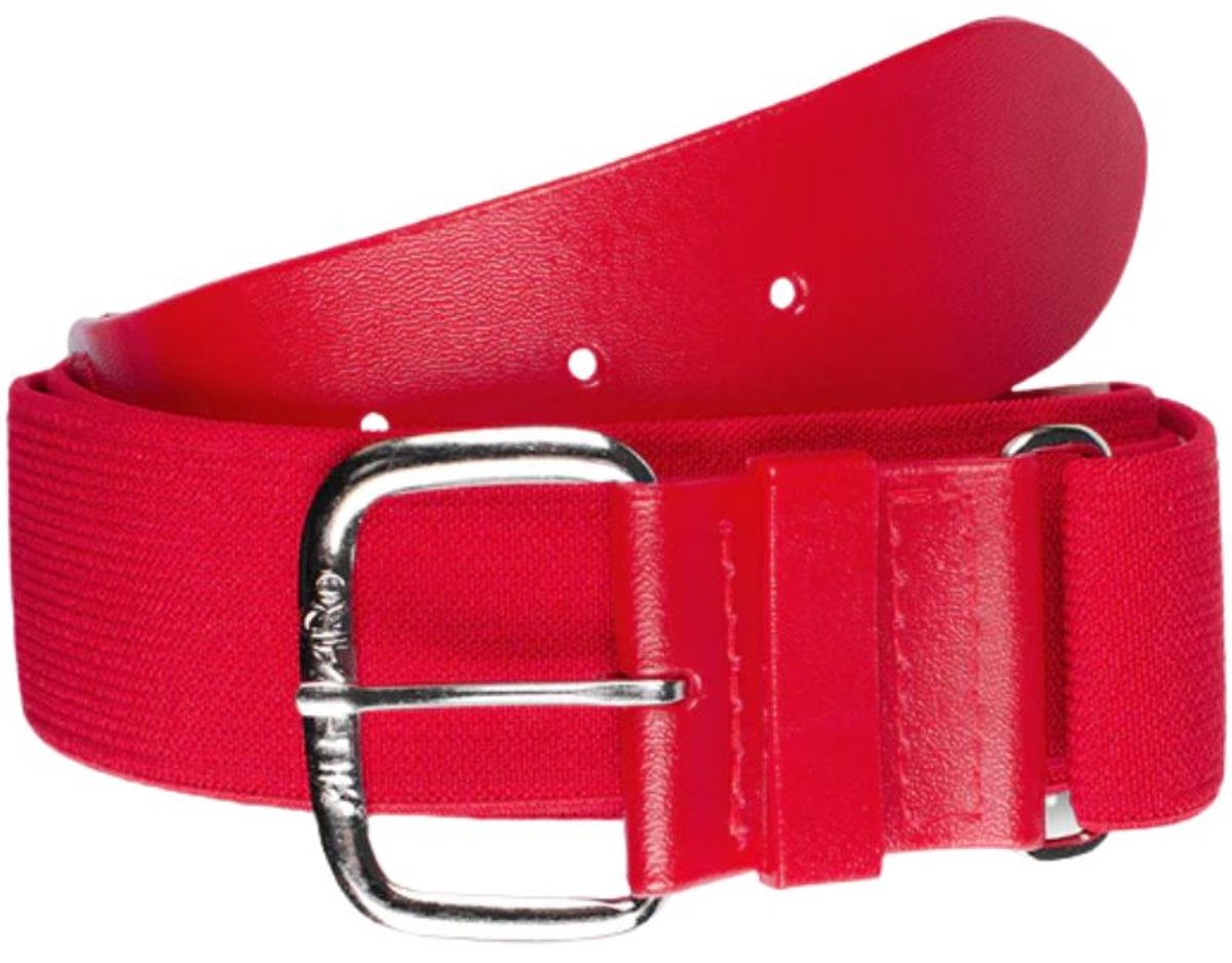 All Star 1570 1-1/2" Adjustable Elastic Belt Adult Kleur Scarlet Belts voor Sport Honkbal/Softball