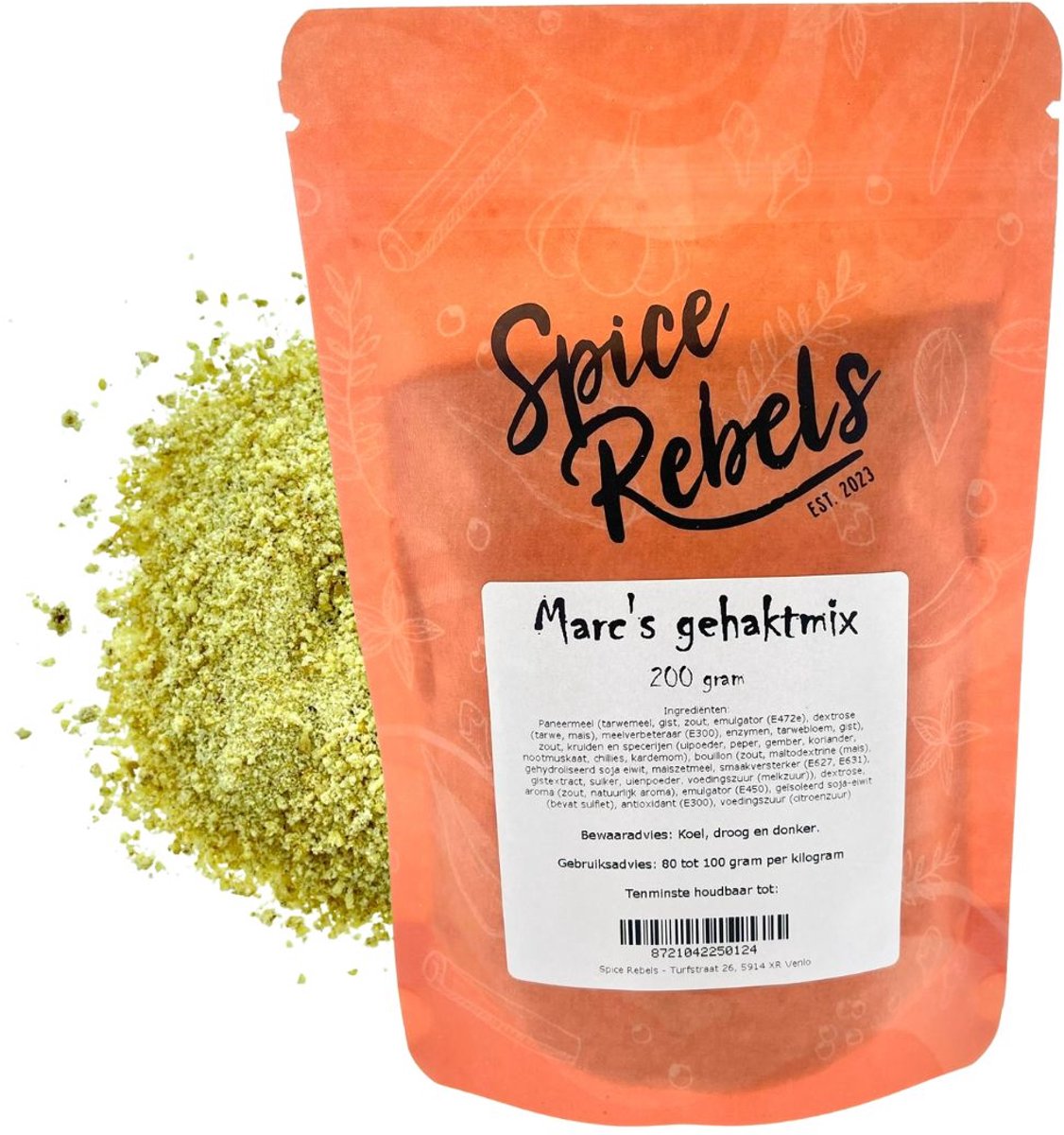 Goedkoopste Spice Rebels - Marc's gehaktmix - zak 200 gram - gehaktkruiden
