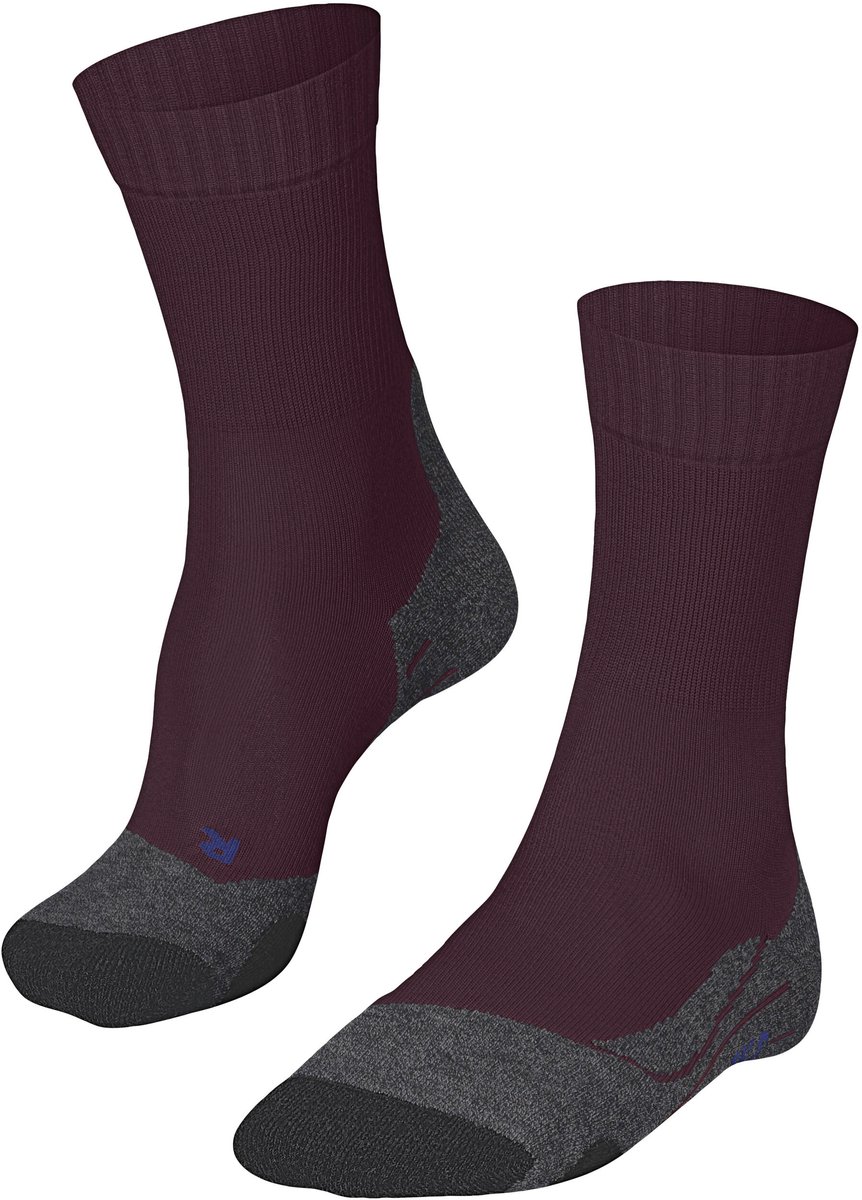 FALKE TK2 Cool anti-blaar dik lyocell functioneel materiaal wandelsokken dames Rood