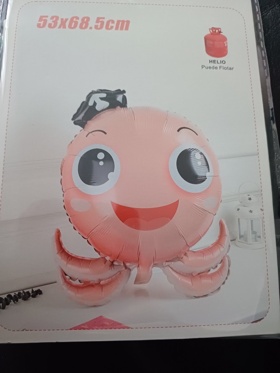 Folieballon gekke octopus 53x68.5cm