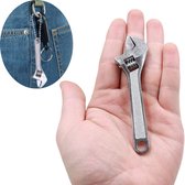 Moersleutel Verstelbaar - Mini verstelbare dopsleutel - Gootsteen Sleutel - Kraan Sleutel - 4 inch - gesmeed metaal - Kraan Gereedschap - hulpmiddel - zilver